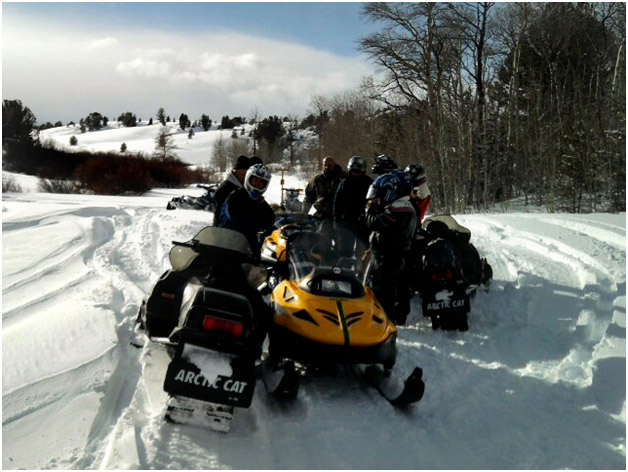 The Lander SnowDrifters helped RealRanchers Jim and Timmery Hellyer rescue a stray cow from the wintery mountains in Wyoming