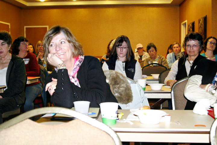 Connie Lohse of Kaycee and other women attend the 1st annual Women's Agriculture Summit in Buffalo, Wyo.