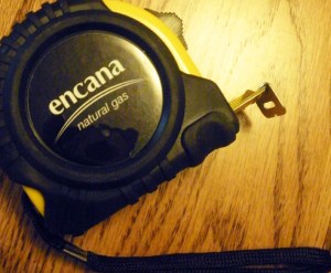 Encana Oil & Gas tape measure