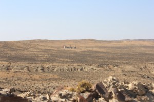 Oil wells in the distant 