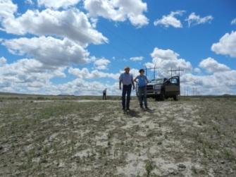 Dennis Sun of the Sun Ranch outside Casper Wyoming works to improve sage grouse habitat on his ranch through the Natural Resources Conservation Service Sage Grouse Initiative