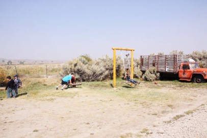 The Big Piney 4th Grade visits the Historic Sommers Ranch Homestead in Pinedale, Wyoming where they experienced life as a homesteader.