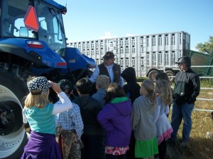 Brown Co.’s Derek Barton talks about the role of tractors on farms and ranches and the importance of farm safety at the 2014 Laramie Peak CattleWomen Ag Expo.